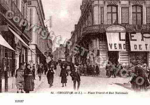 Ville de CHOLET, carte postale ancienne