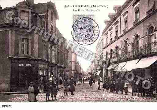 Ville de CHOLET, carte postale ancienne