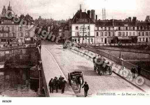 Ville de COMPIEGNE, carte postale ancienne