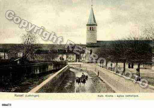 Ville de COURCELLESCHAUSSY, carte postale ancienne