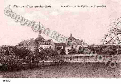 Ville de COUSSAYLESBOIS, carte postale ancienne