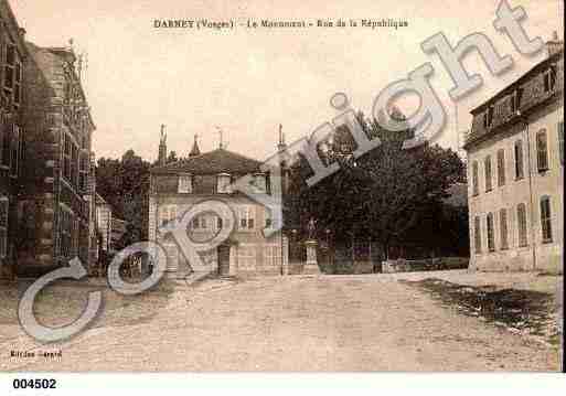 Ville de DARNEY, carte postale ancienne