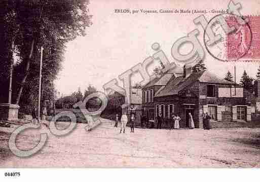 Ville de ERLON, carte postale ancienne