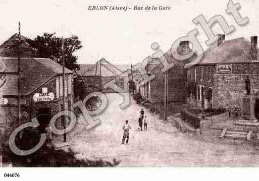 Ville de ERLON, carte postale ancienne