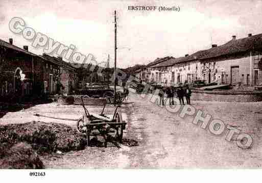 Ville de ERSTROFF, carte postale ancienne