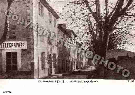 Ville de GAREOULT, carte postale ancienne