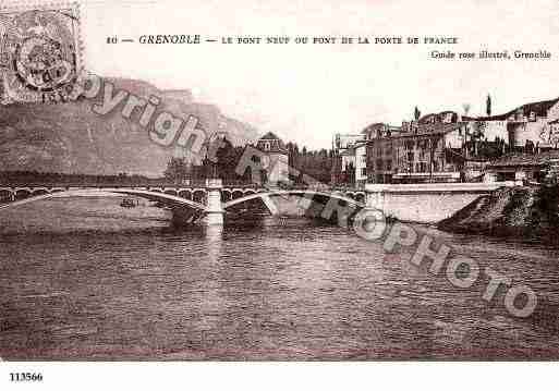 Ville de GRENOBLE, carte postale ancienne