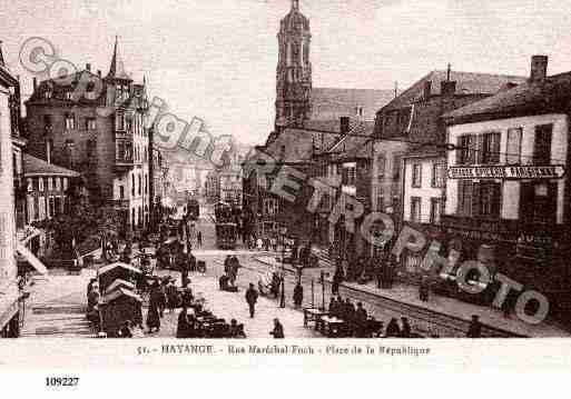 Ville de HAYANGE, carte postale ancienne