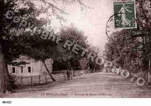 Ville de HOUGA(LE), carte postale ancienne