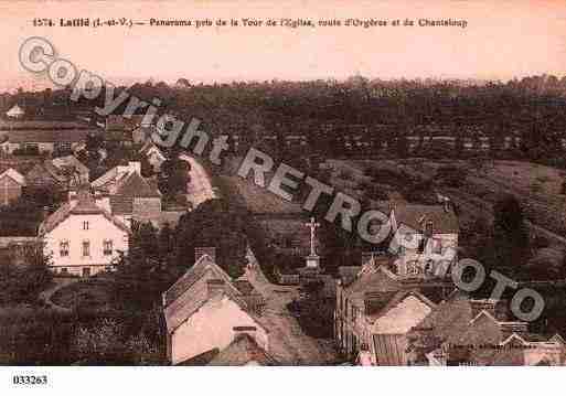 Ville de LAILLE, carte postale ancienne