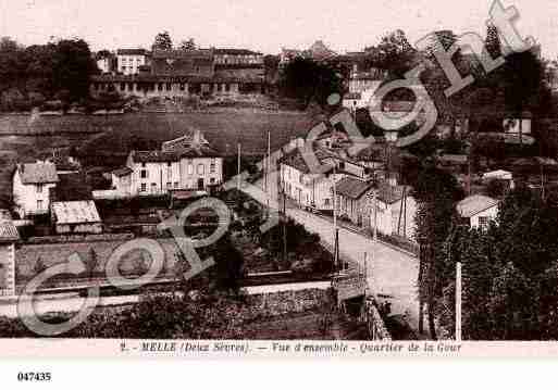 Ville de MELLE, carte postale ancienne