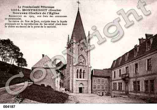 Ville de MONTBENOIT, carte postale ancienne