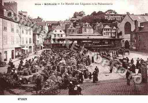 Ville de MORLAIX, carte postale ancienne