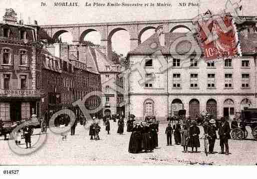 Ville de MORLAIX, carte postale ancienne