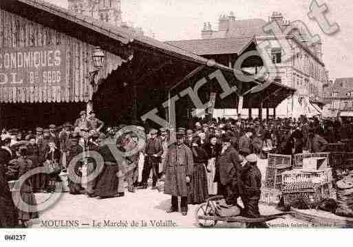 Ville de MOULINS, carte postale ancienne