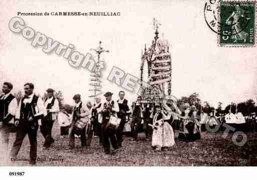 Ville de NEULLIAC, carte postale ancienne