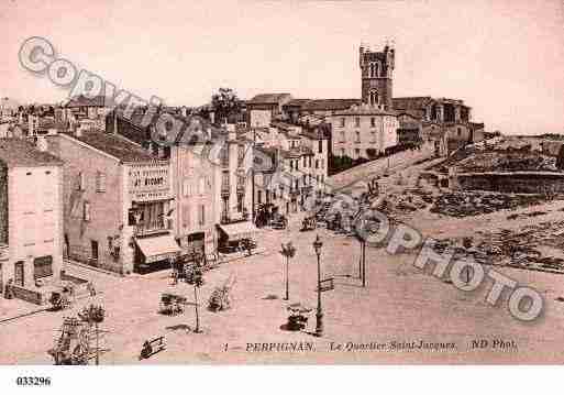 Ville de PERPIGNAN, carte postale ancienne