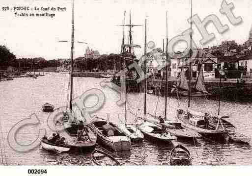 Ville de PORNIC, carte postale ancienne