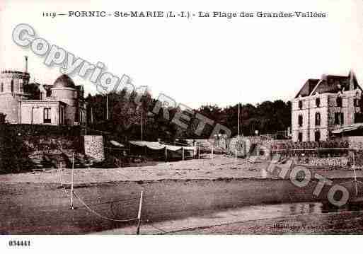 Ville de PORNIC, carte postale ancienne