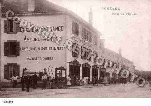 Ville de POUXEUX, carte postale ancienne