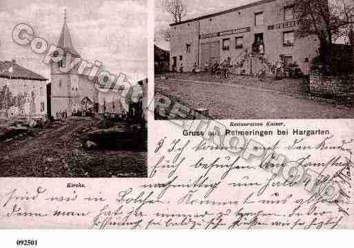 Ville de REMERINGLESHARGARTEN, carte postale ancienne