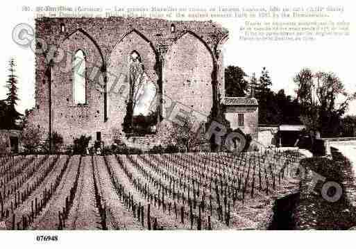 Ville de SAINTEMILION, carte postale ancienne