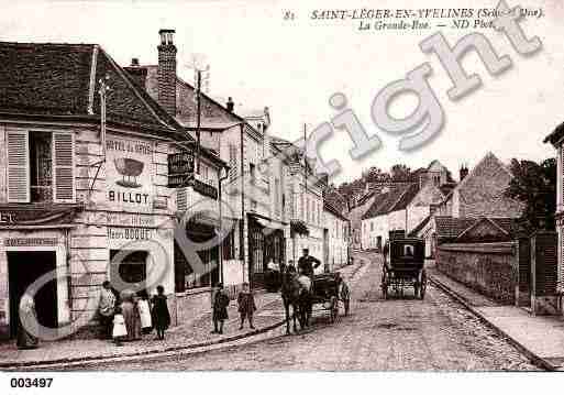 Ville de SAINTLEGERENYVELINES, carte postale ancienne