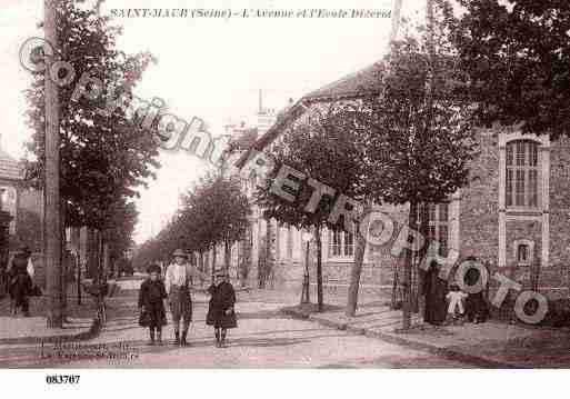 Ville de SAINTMAURDESFOSSES, carte postale ancienne