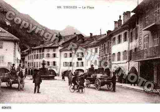 Ville de THONES, carte postale ancienne