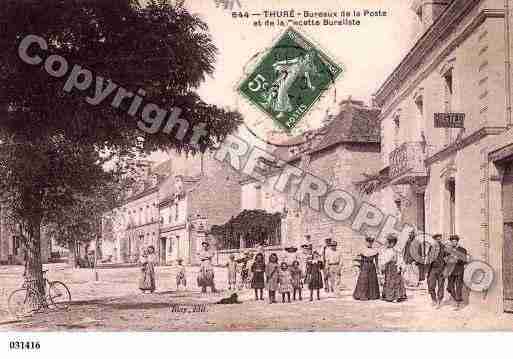 Ville de THURE, carte postale ancienne