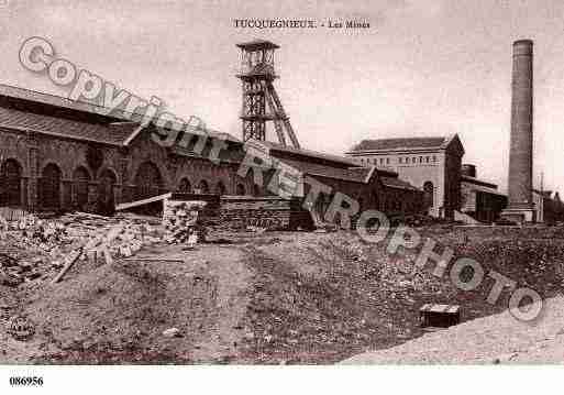 Ville de TUCQUEGNIEUX, carte postale ancienne