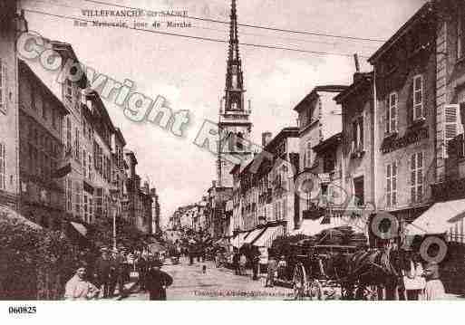 Ville de VILLEFRANCHESURSAONE, carte postale ancienne