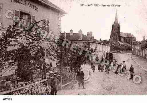 Ville de WOIPPY, carte postale ancienne