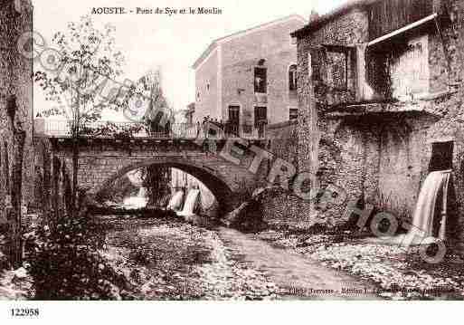 Ville de AOUSTESURSYE, carte postale ancienne