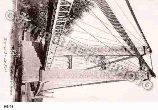 Ville de ARAMON, carte postale ancienne