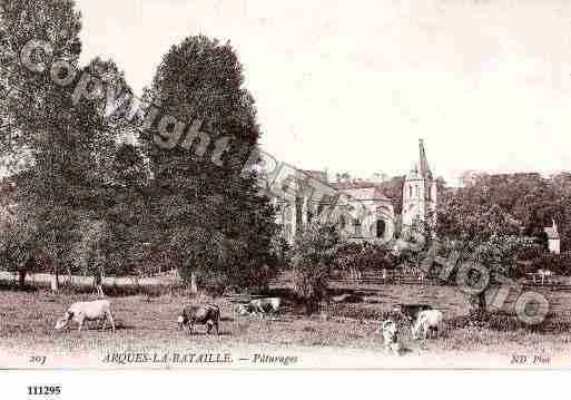 Ville de ARQUESLABATAILLE, carte postale ancienne