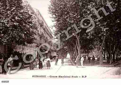 Ville de AUBAGNE, carte postale ancienne