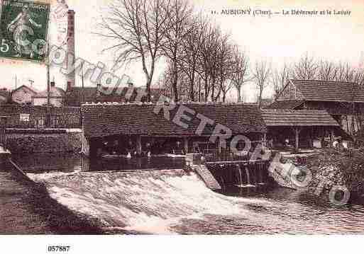 Ville de AUBIGNYSURNERE, carte postale ancienne