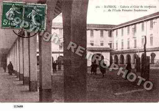 Ville de BANDOL, carte postale ancienne