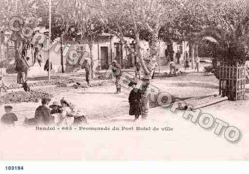 Ville de BANDOL, carte postale ancienne