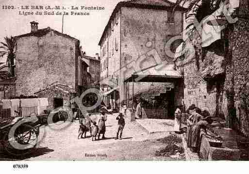 Ville de BARSURLOUP(LE), carte postale ancienne