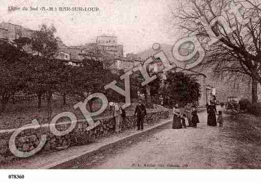 Ville de BARSURLOUP(LE), carte postale ancienne