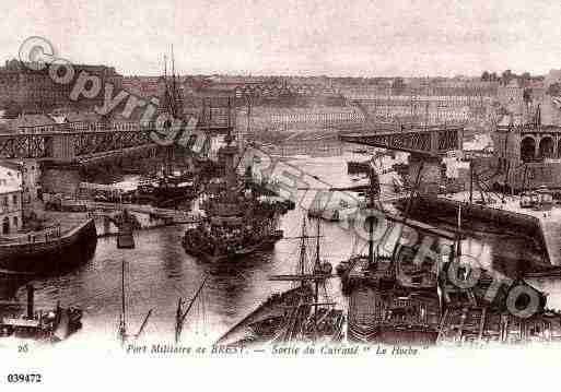 Ville de BREST, carte postale ancienne