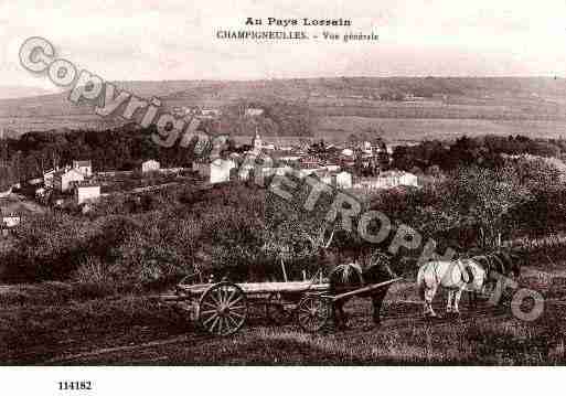 Ville de CHAMPIGNEULLES, carte postale ancienne