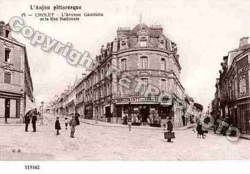 Ville de CHOLET, carte postale ancienne