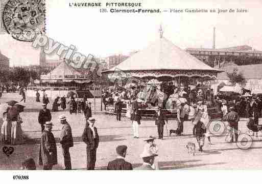 Ville de CLERMONTFERRAND, carte postale ancienne