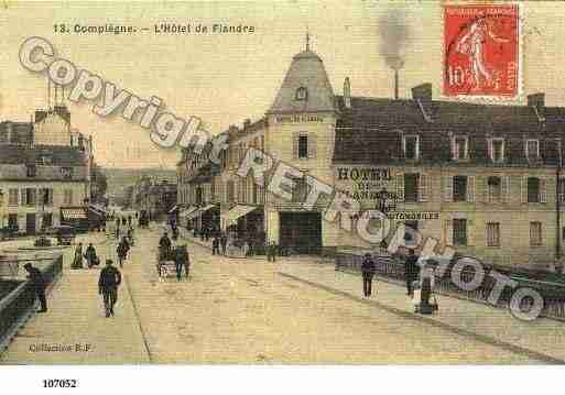 Ville de COMPIEGNE, carte postale ancienne