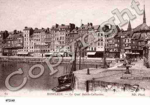 Ville de HONFLEUR, carte postale ancienne