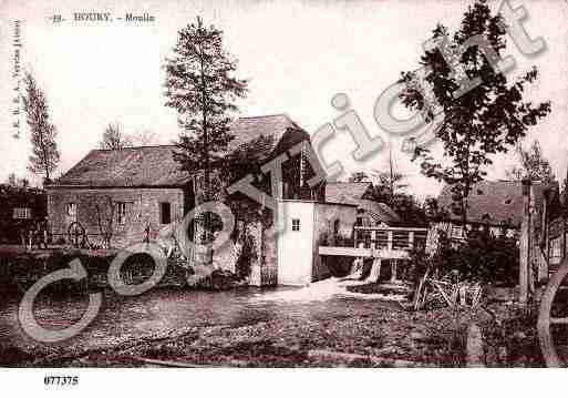 Ville de HOURY, carte postale ancienne