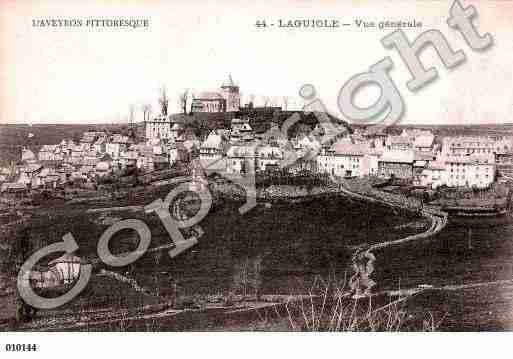 Ville de LAGUIOLE, carte postale ancienne